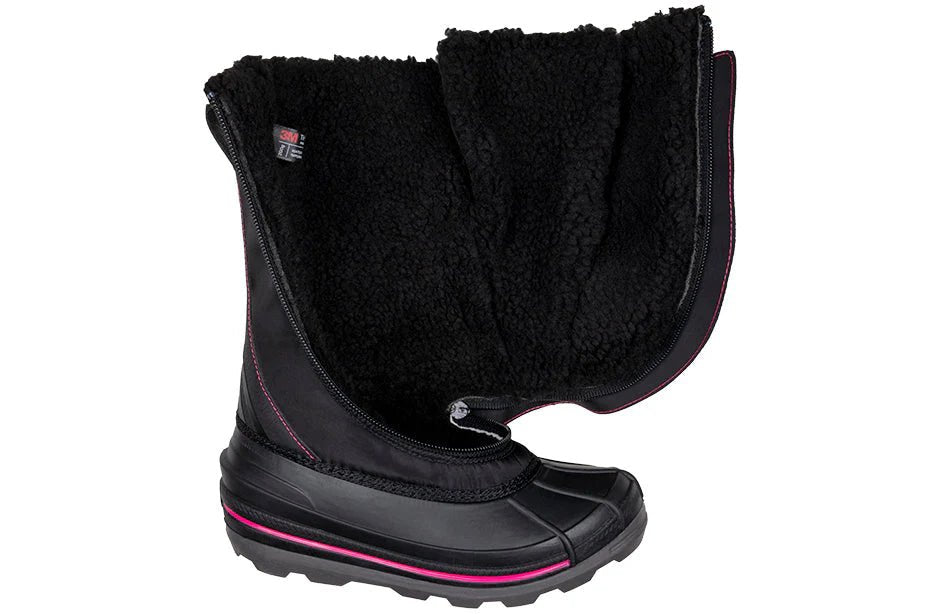 BILLY FOOTWEAR - Billy Ice Winter Boots Black/Pink - Two Giraffes Children's Footwear