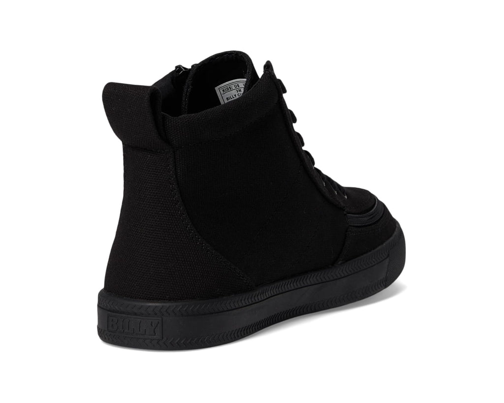 BILLY FOOTWEAR - Black to the floor canvas Billy classic lace highs - Two Giraffes Children's Footwear