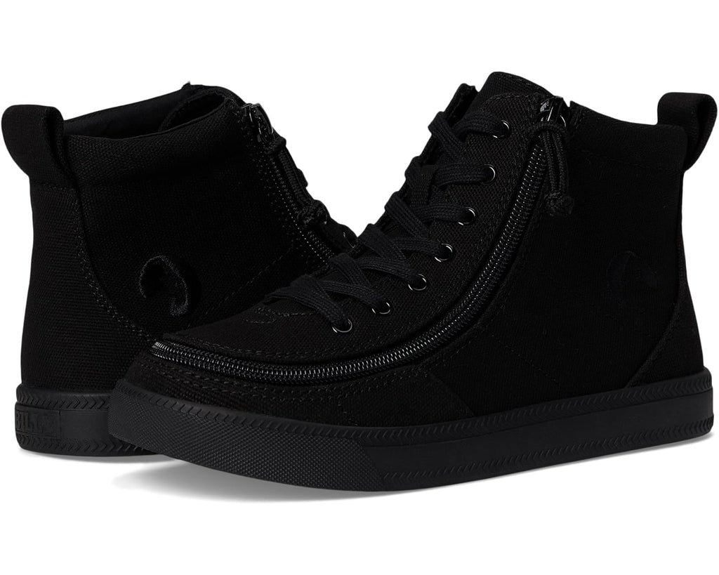 BILLY FOOTWEAR - Black to the floor canvas Billy classic lace highs - Two Giraffes Children's Footwear