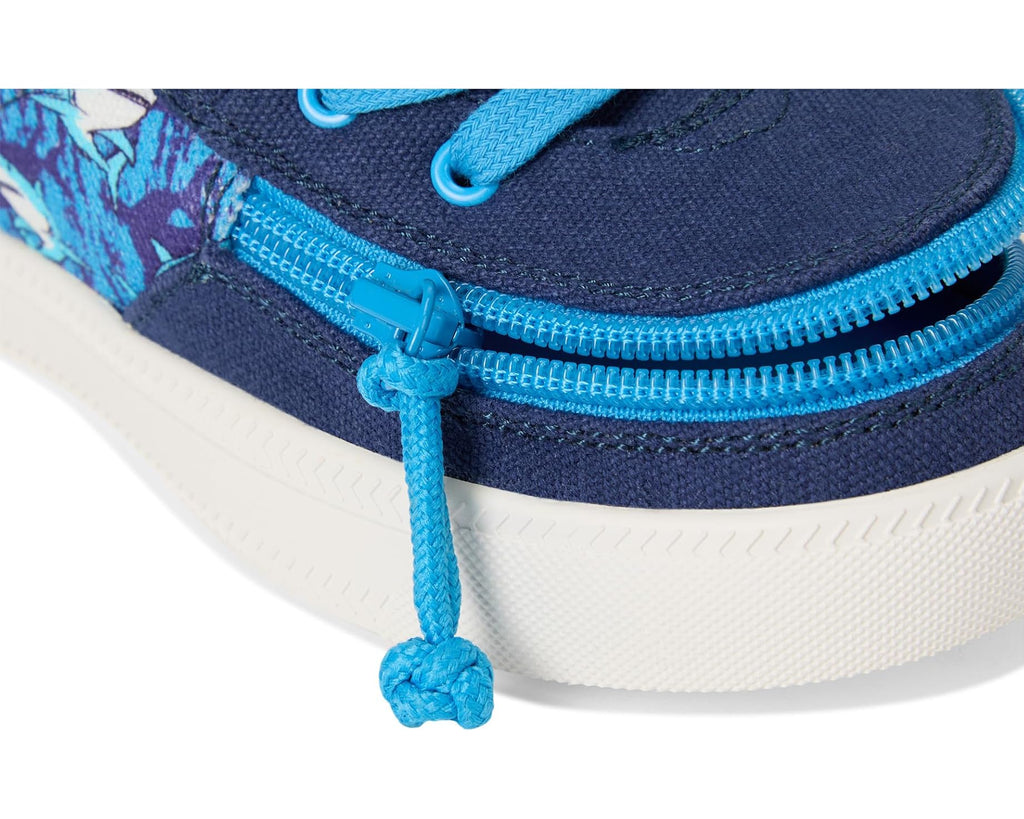 BILLY FOOTWEAR - Blue Sharks Billy Classic Lace Highs - Two Giraffes Children's Footwear