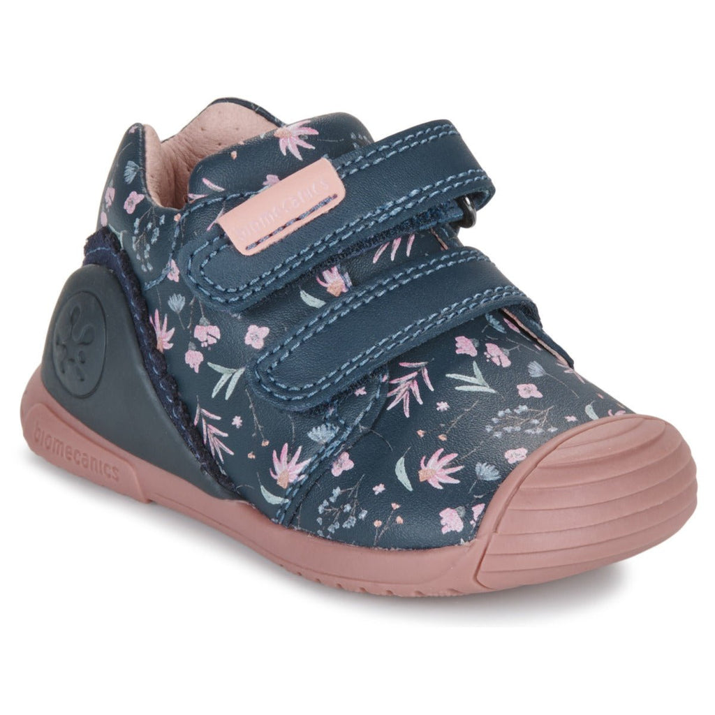 Biomecanics - First Steps Sneakers - Navy Floral - Two Giraffes Children's Footwear