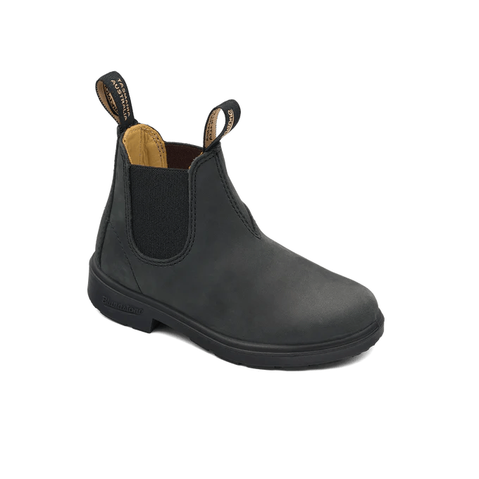 BLUNDSTONE - Kids Rustic Black - Two Giraffes Children's Footwear