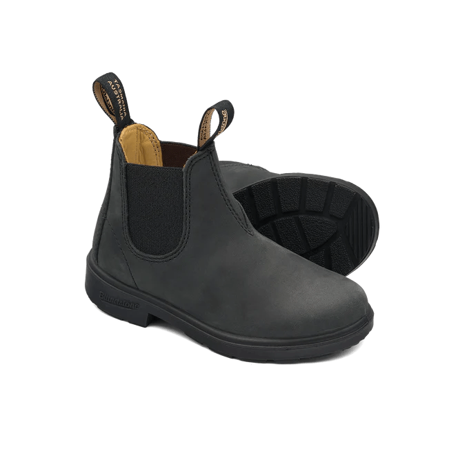BLUNDSTONE - Kids Rustic Black - Two Giraffes Children's Footwear