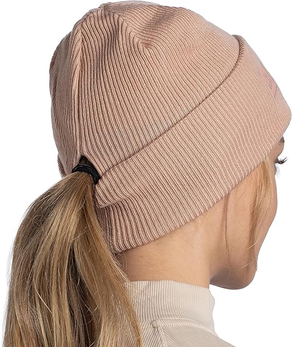 BUFF - Knitted Beanie - Pale Pink - Two Giraffes Children's Footwear