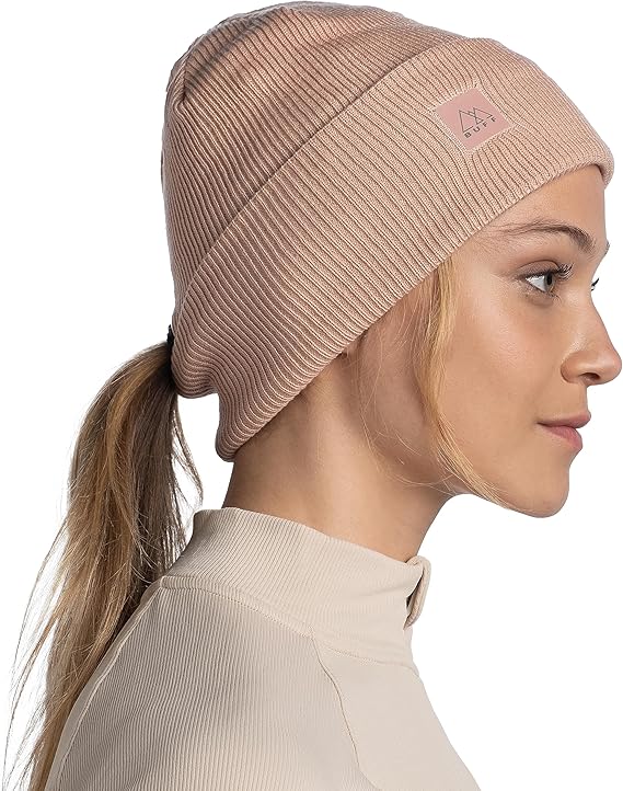 BUFF - Knitted Beanie - Pale Pink - Two Giraffes Children's Footwear