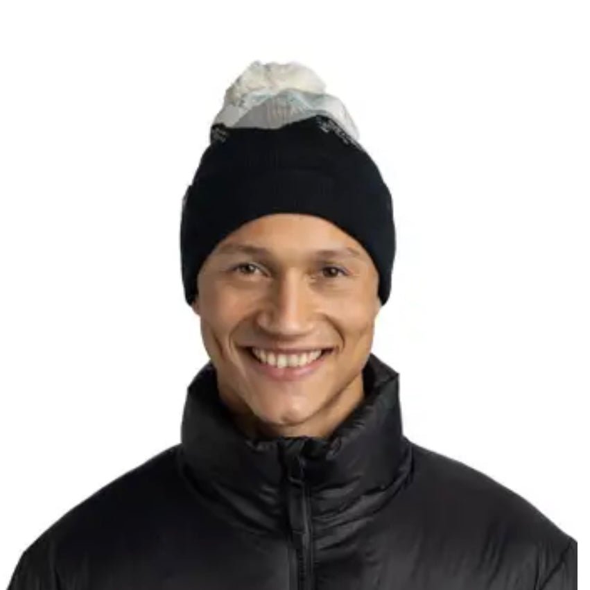 BUFF - Knitted Beanie - Tatik Black - Two Giraffes Children's Footwear