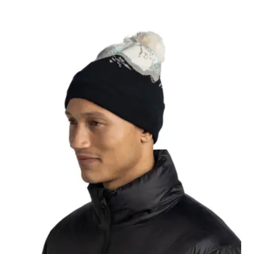 BUFF - Knitted Beanie - Tatik Black - Two Giraffes Children's Footwear