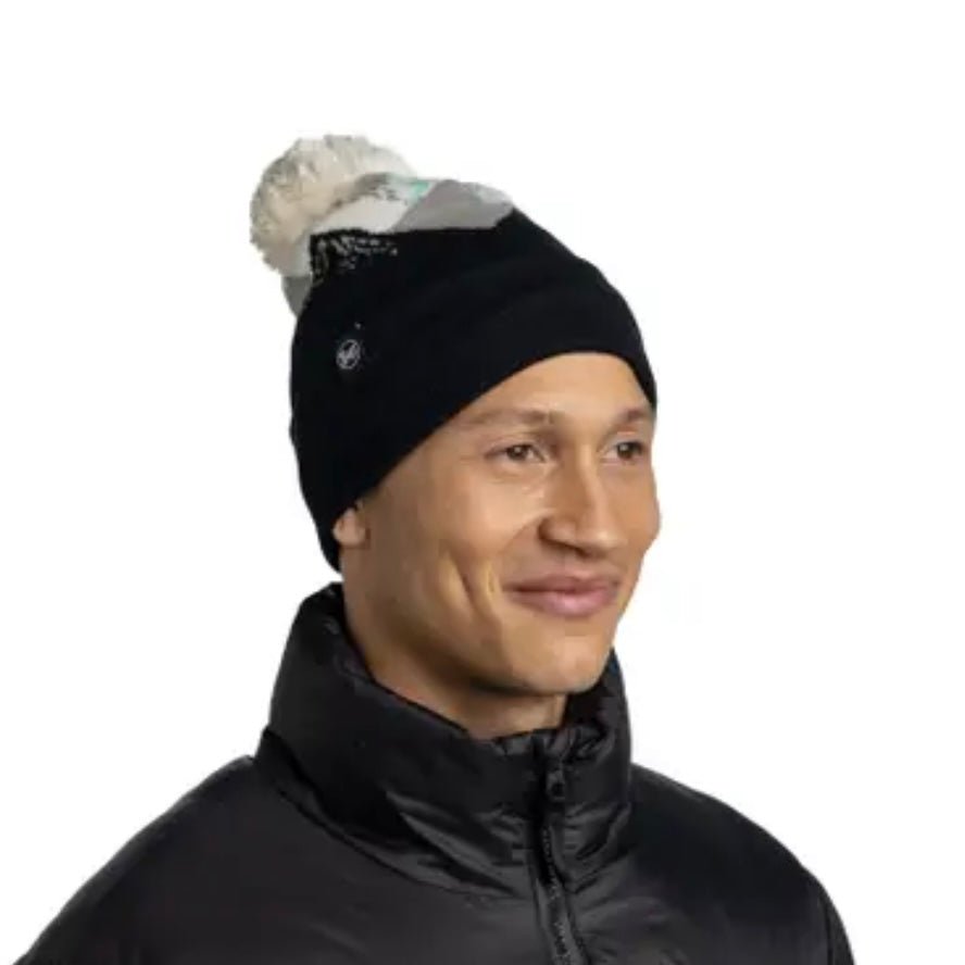 BUFF - Knitted Beanie - Tatik Black - Two Giraffes Children's Footwear