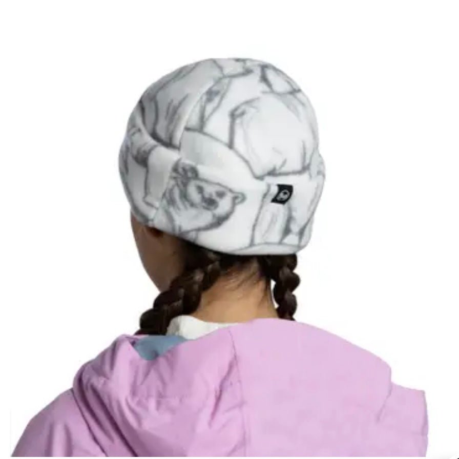 BUFF - Polar Prints Beanie Youth - Bargy White - Two Giraffes Children's Footwear