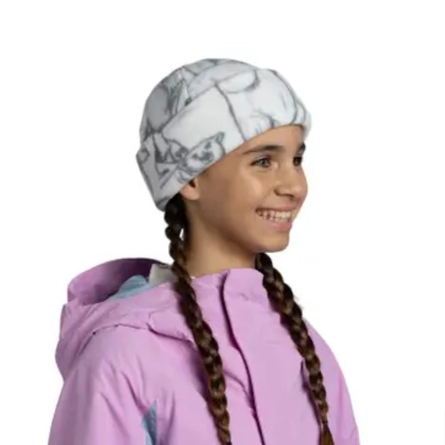 BUFF - Polar Prints Beanie Youth - Bargy White - Two Giraffes Children's Footwear