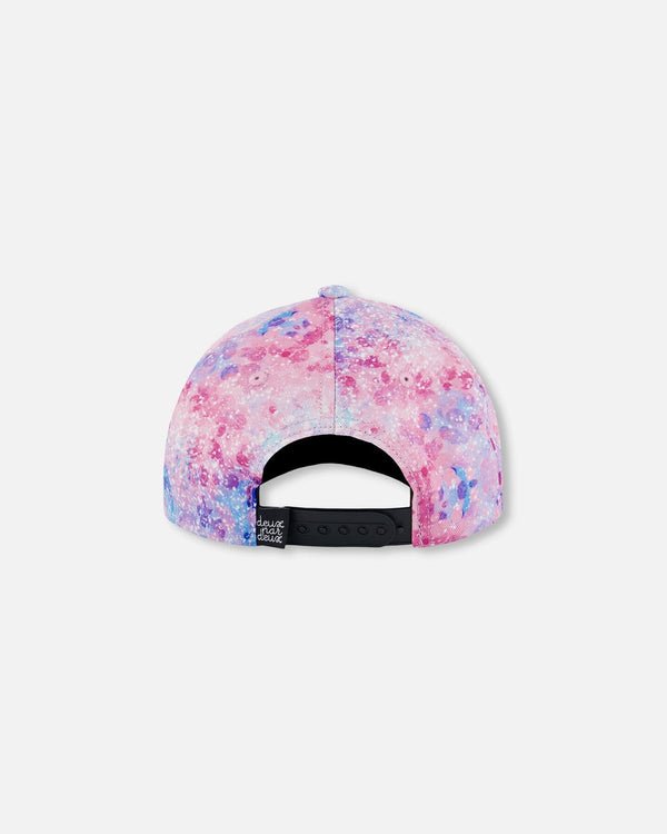 Deux par Deux - Printed Cap Pink With Bubble Effects - Two Giraffes Children's Footwear
