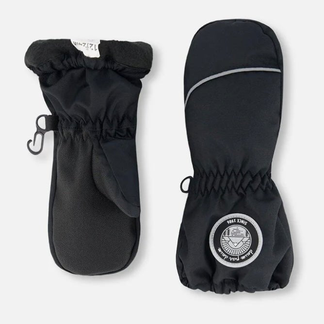 Deux par Deux - Winter Mittens Play Black - Two Giraffes Children's Footwear