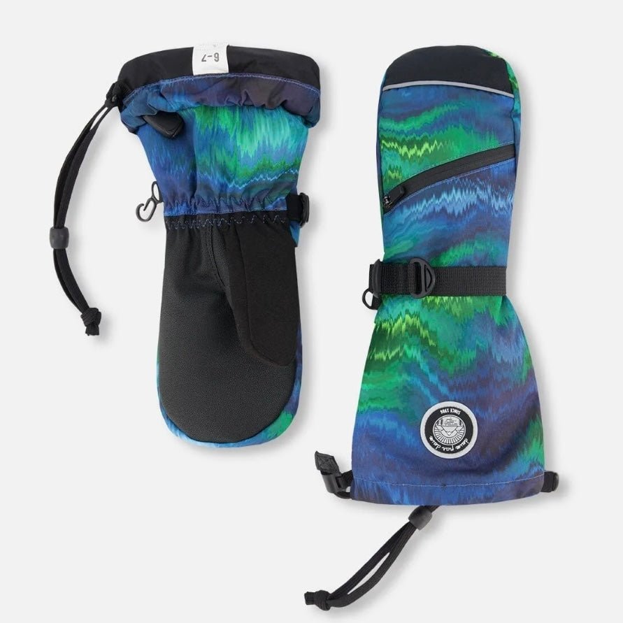 Deux par Deux - Winter Mittens Teknik Aurora Borealis - Two Giraffes Children's Footwear