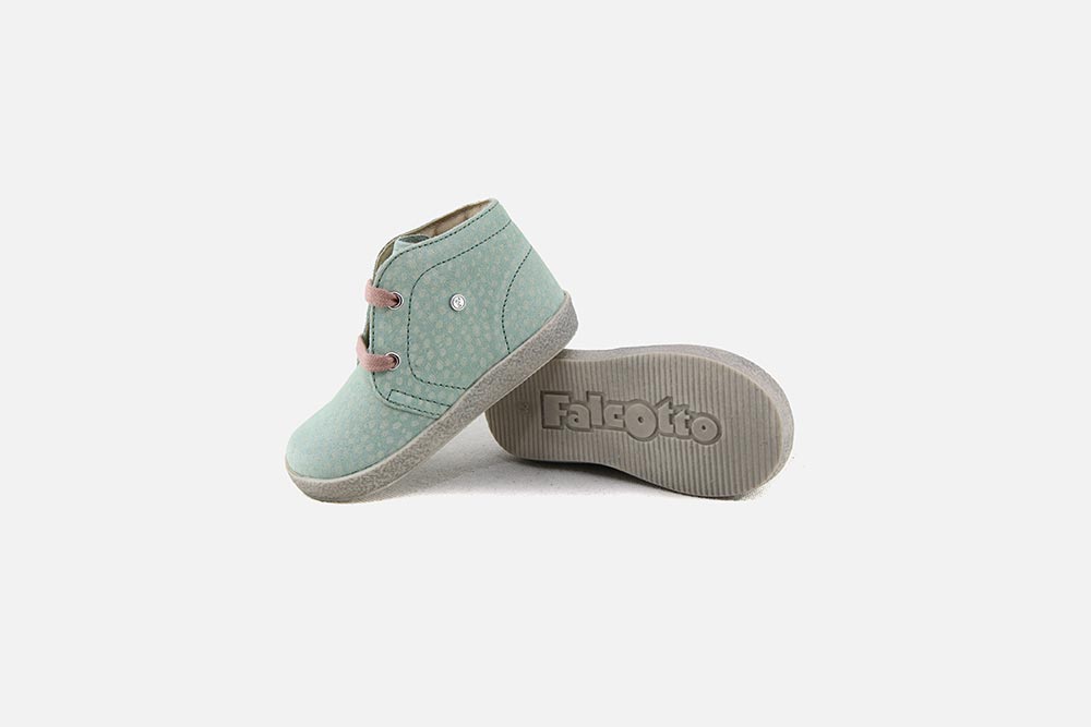 Falcotto - Conte - Teal Spots - Two Giraffes Children's Footwear