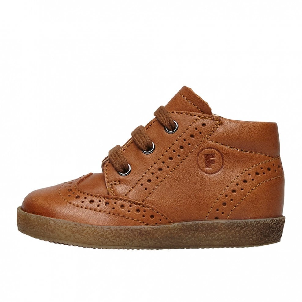 Falcotto - Cupido Brogue - Cognac - Two Giraffes Children's Footwear