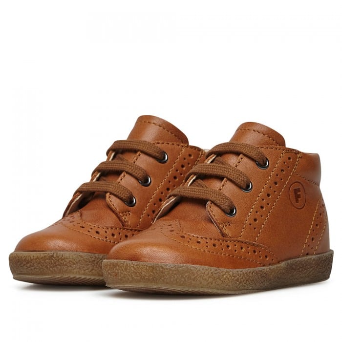 Falcotto - Cupido Brogue - Cognac - Two Giraffes Children's Footwear