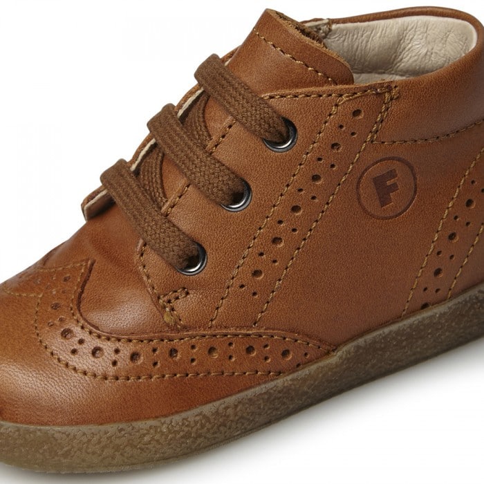 Falcotto - Cupido Brogue - Cognac - Two Giraffes Children's Footwear