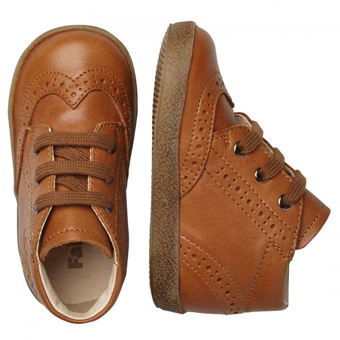 Falcotto - Cupido Brogue - Cognac - Two Giraffes Children's Footwear
