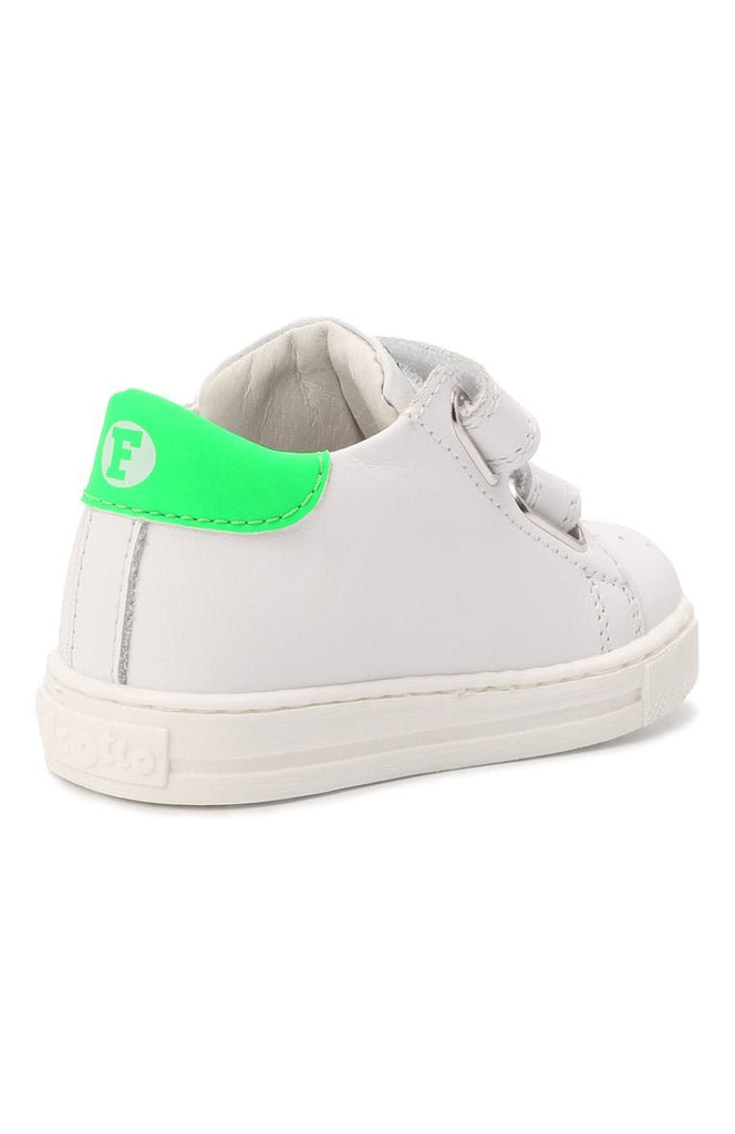 Falcotto - Ilar - White - Neon Green - Two Giraffes Children's Footwear