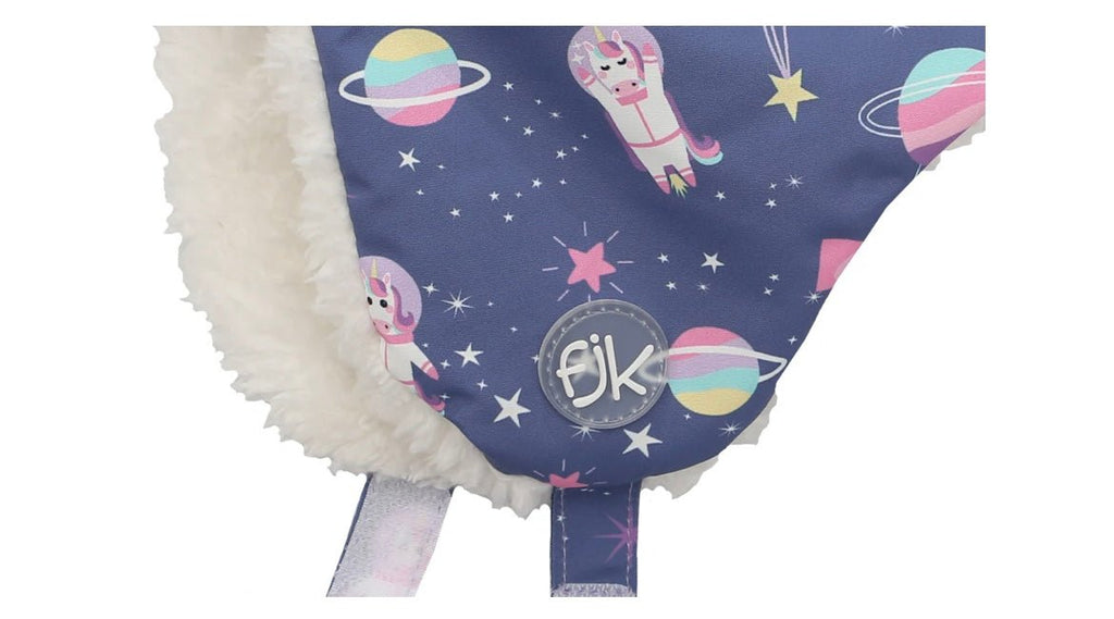 FLAPJACKKIDS - Water Repellent Trapper Hat - Unicorn Indigo - Two Giraffes Children's Footwear