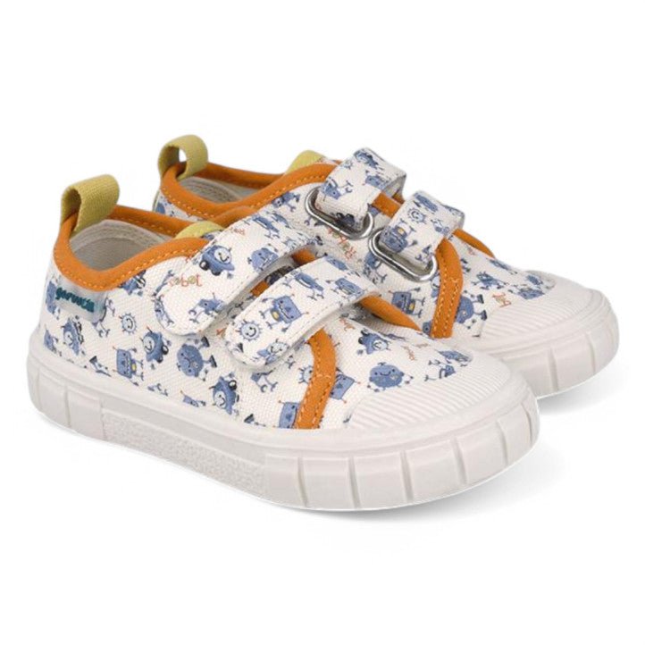 Garvalin - Barefoot Canvas - White - Two Giraffes Children's Footwear