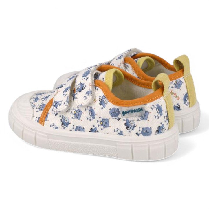 Garvalin - Barefoot Canvas - White - Two Giraffes Children's Footwear