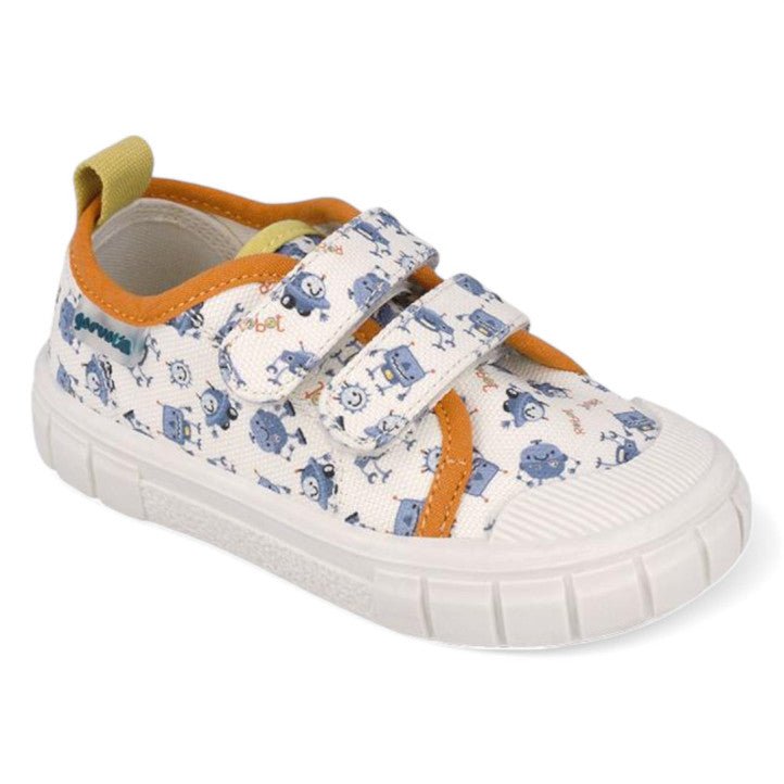Garvalin - Barefoot Canvas - White - Two Giraffes Children's Footwear