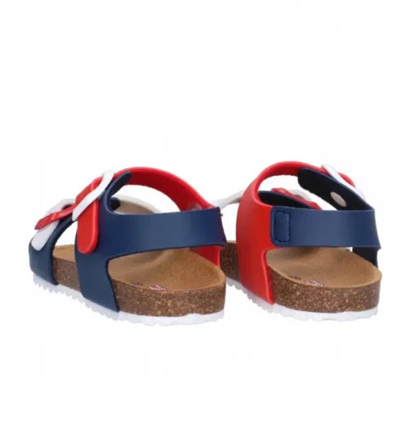 Garvalin - Bio Sandal - Azul Marino Navy/Red/White - Two Giraffes Children's Footwear