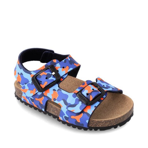 Garvalin - Bio Sandal - Blue Camo - Two Giraffes Children's Footwear