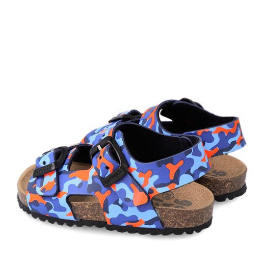 Garvalin - Bio Sandal - Blue Camo - Two Giraffes Children's Footwear