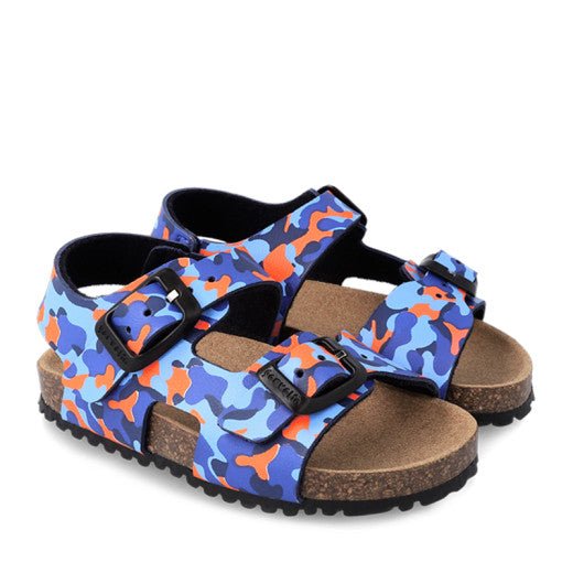 Garvalin - Bio Sandal - Blue Camo - Two Giraffes Children's Footwear