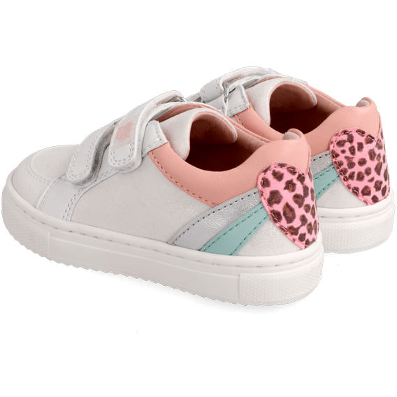 Garvalin - Lucky Runner - White/Pink Heart - Two Giraffes Children's Footwear
