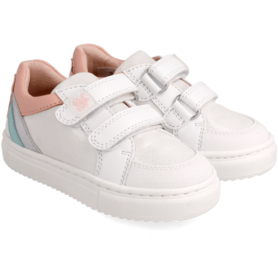 Garvalin - Lucky Runner - White/Pink Heart - Two Giraffes Children's Footwear