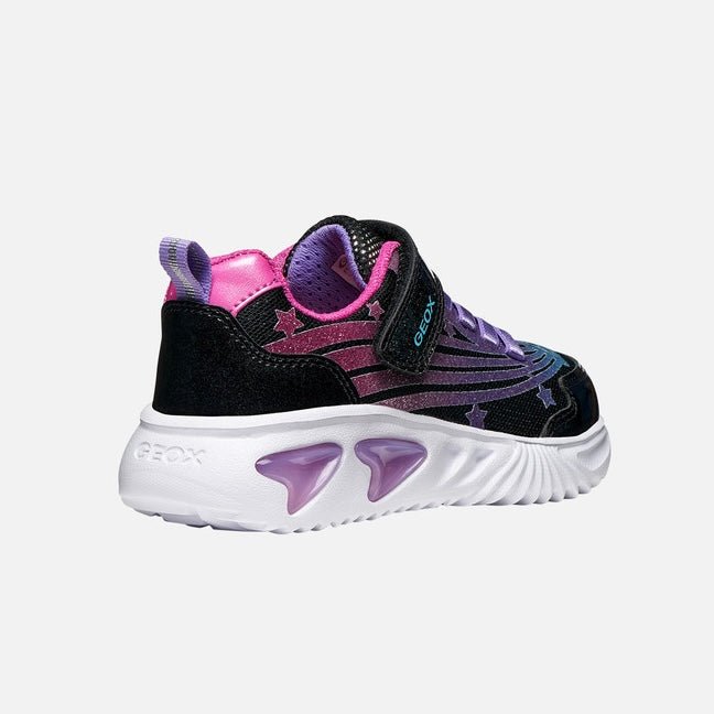 Geox - Assister - Black Fuschia Lights - Two Giraffes Children's Footwear