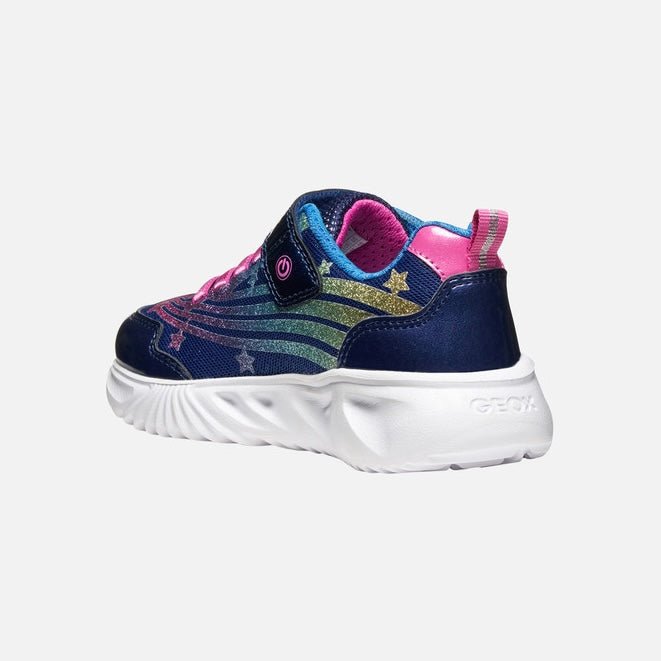 Geox - Assister - Blue Multi Lights - Two Giraffes Children's Footwear