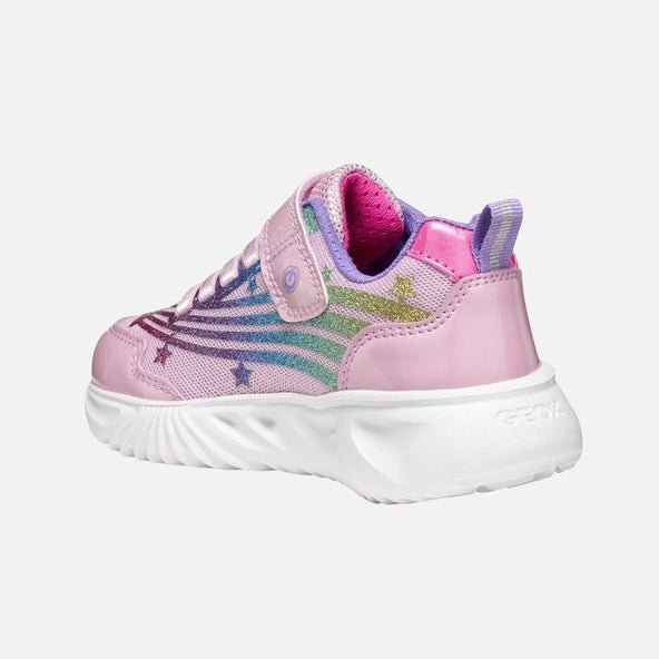 Geox - Assister - Pink/Multi Lights - Two Giraffes Children's Footwear