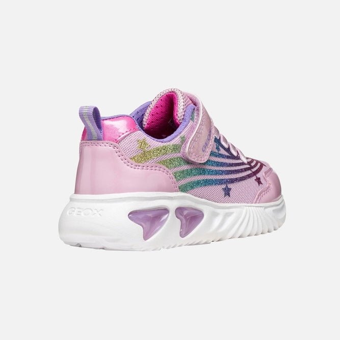 Geox - Assister - Pink/Multi Lights - Two Giraffes Children's Footwear