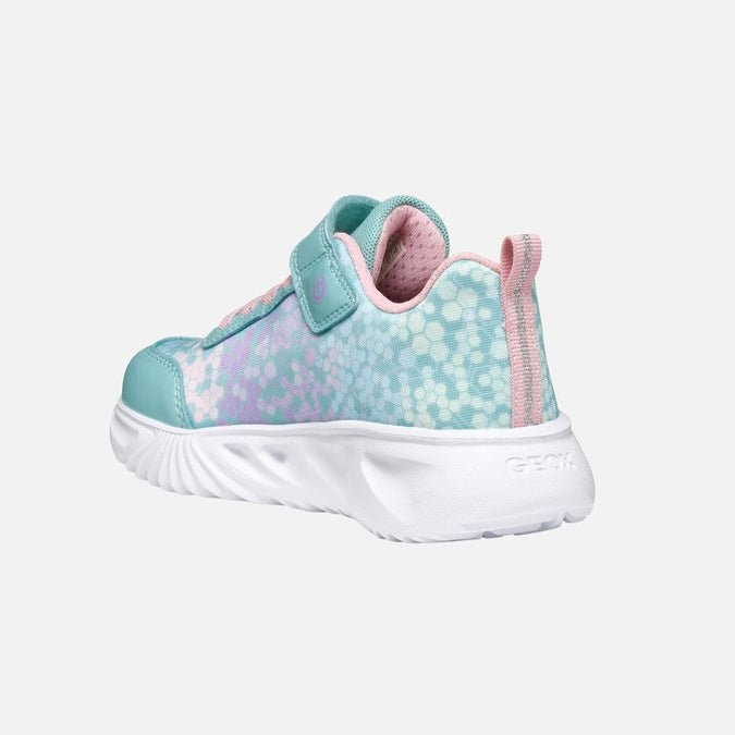 Geox - Assister - Turquoise/Pink Lights - Two Giraffes Children's Footwear