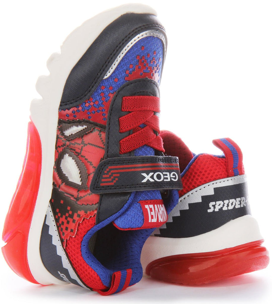 Geox - CIBERDRON - Spiderman Lights - Two Giraffes Children's Footwear