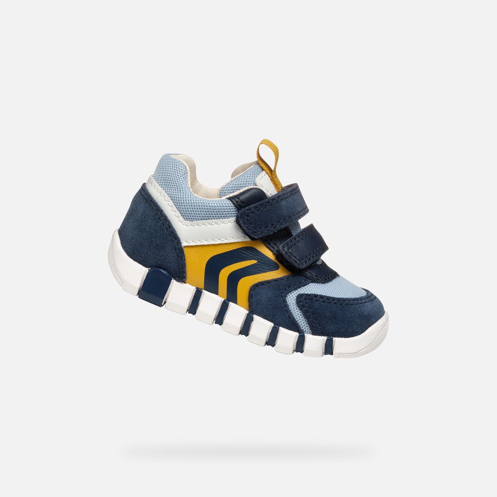 Geox - Iupidoo Baby - Navy/Ocher Yellow - Two Giraffes Children's Footwear