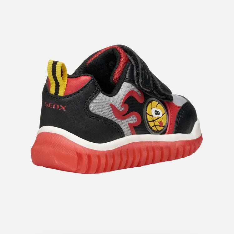 Geox - Lightyloo - Black/Red - Two Giraffes Children's Footwear