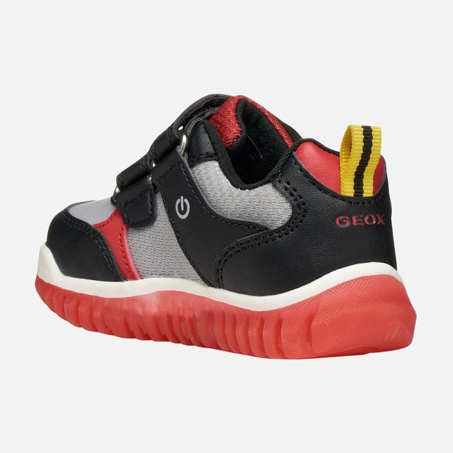 Geox - Lightyloo - Black/Red - Two Giraffes Children's Footwear