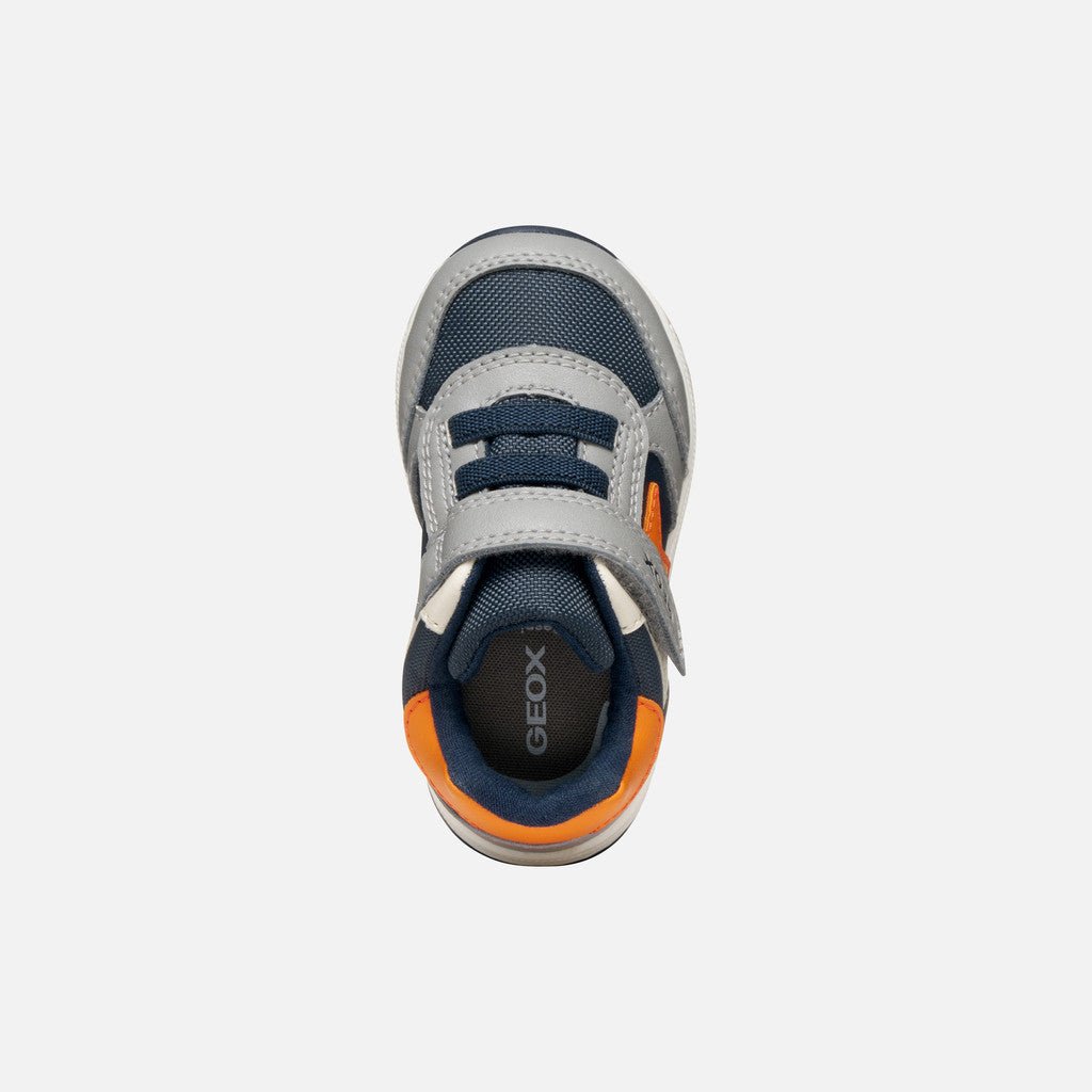 Geox - Rishon - Gray/Orange - Two Giraffes Children's Footwear