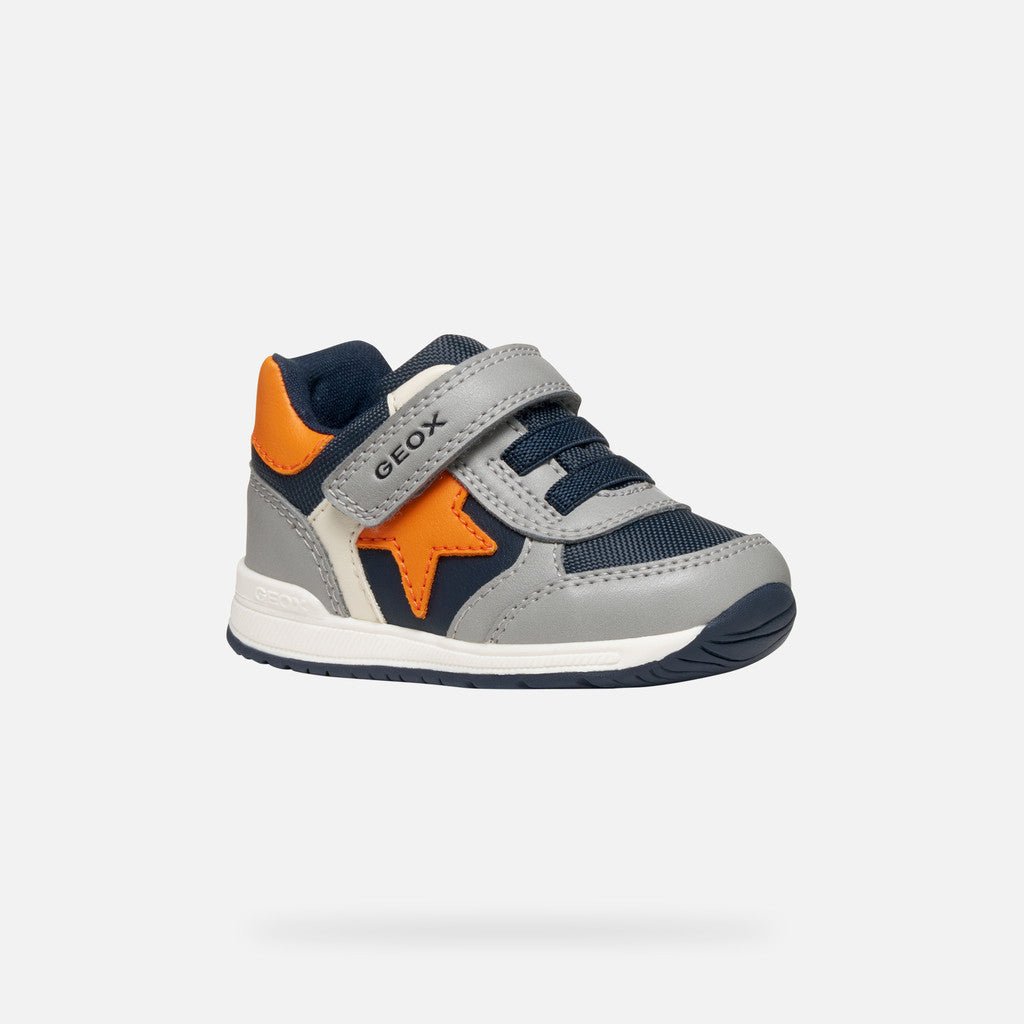 Geox - Rishon - Gray/Orange - Two Giraffes Children's Footwear