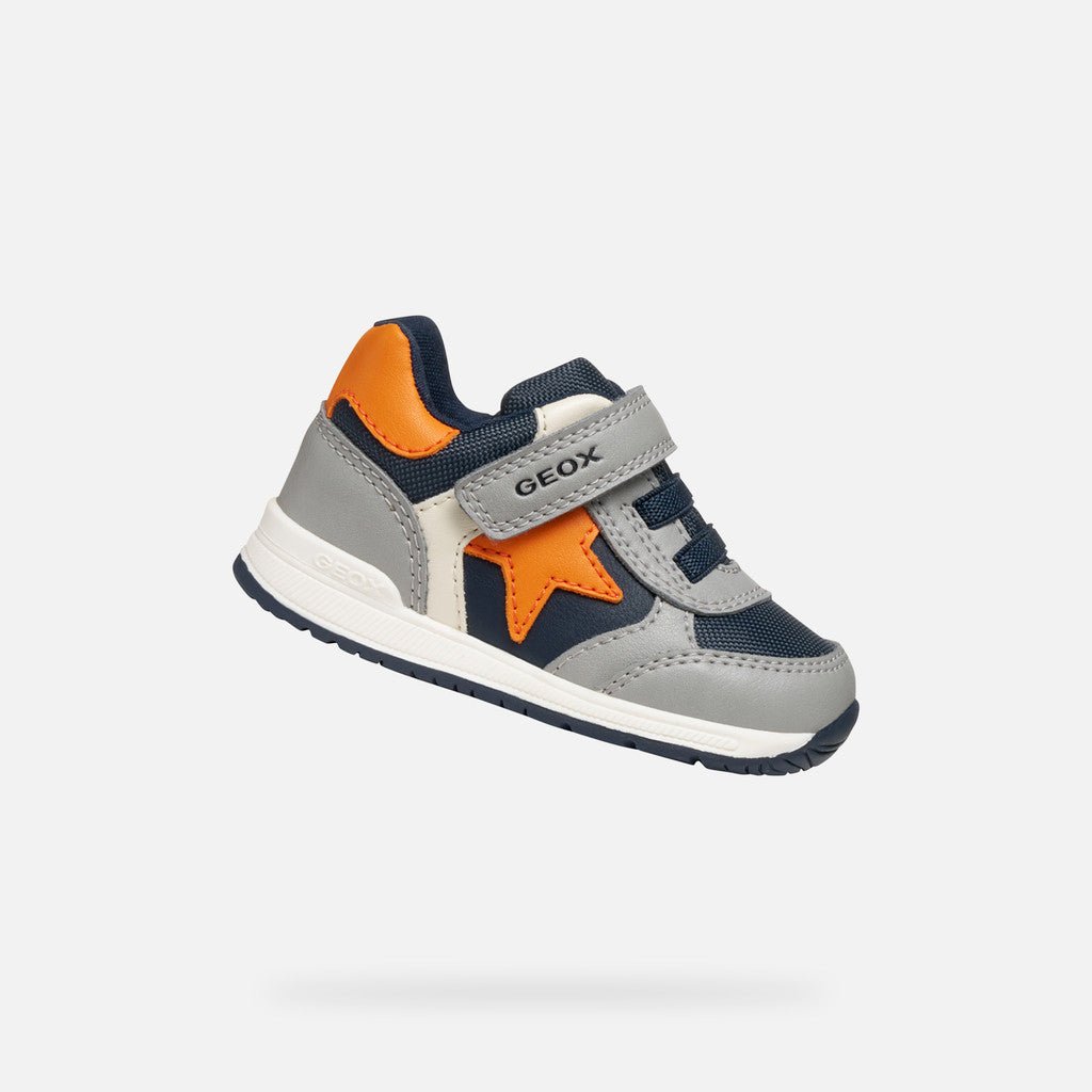 Geox - Rishon - Gray/Orange - Two Giraffes Children's Footwear