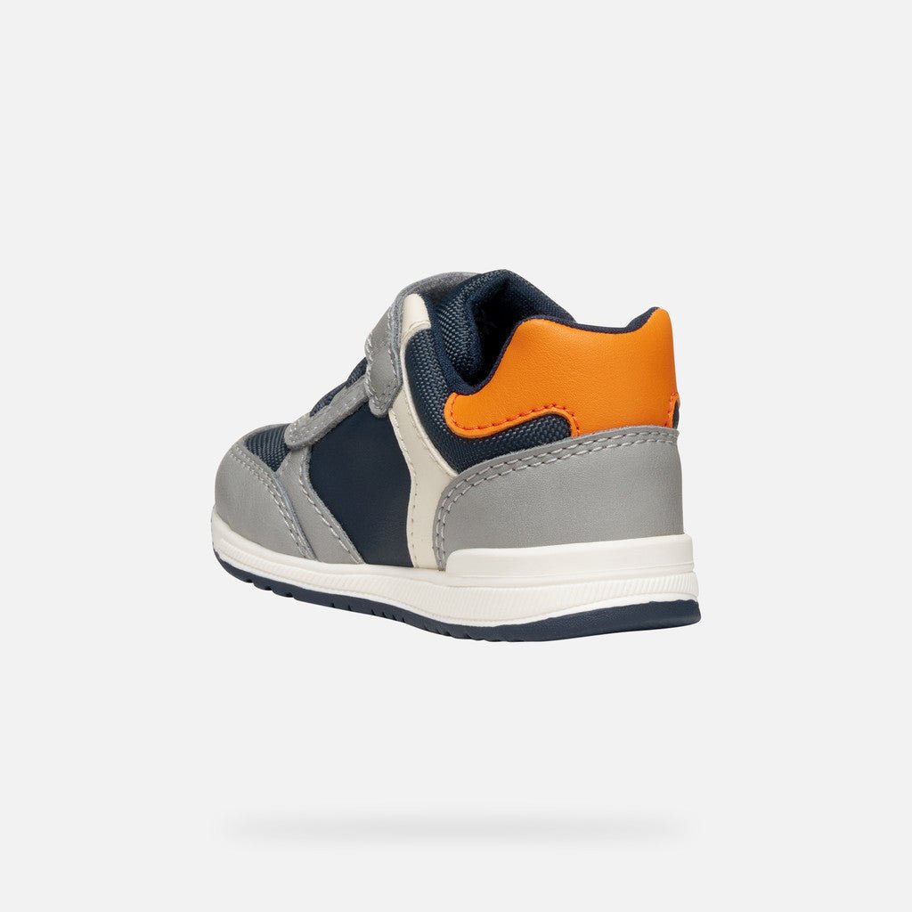 Geox - Rishon - Gray/Orange - Two Giraffes Children's Footwear