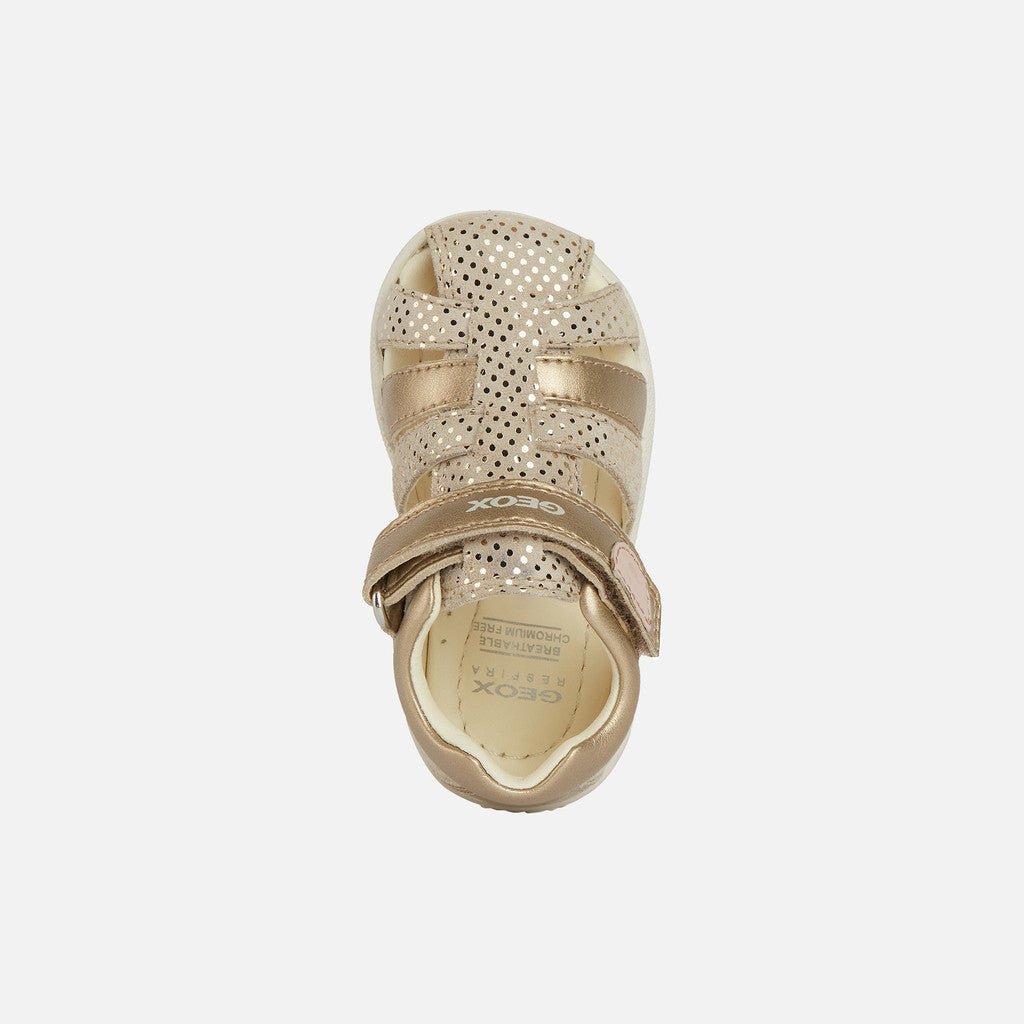 Geox - Sandal Macchia - Gold - Two Giraffes Children's Footwear