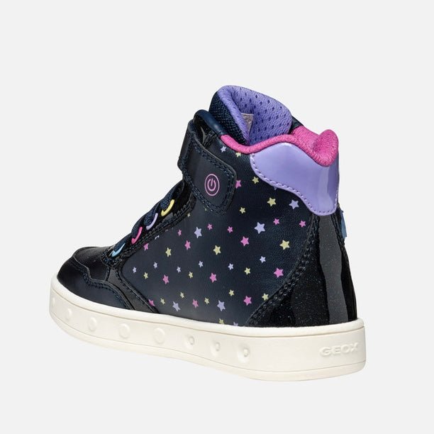 Geox - Skylin Lighted - Navy Multi - Two Giraffes Children's Footwear