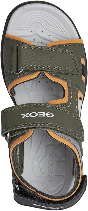 Geox - Vaniett Boy Sandal - Military Green/Orange - Two Giraffes Children's Footwear