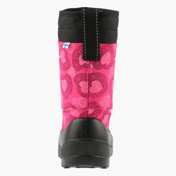 KUOMA - Snowlock Pink Hearts - Two Giraffes Children's Footwear